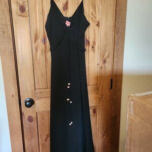 Black Formal Dress, Size 12, by Betsy and Adam